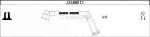 J5380512 NIPPARTS Комплект проводов зажигания (фото 1)