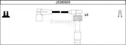 J5380905 NIPPARTS Комплект проводов зажигания (фото 1)
