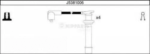 J5381006 NIPPARTS Комплект проводов зажигания (фото 1)