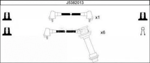 J5382013 NIPPARTS Комплект проводов зажигания (фото 1)