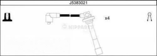 J5383021 NIPPARTS Комплект проводов зажигания (фото 1)