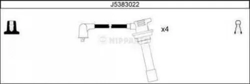 J5383022 NIPPARTS Комплект проводов зажигания (фото 1)