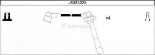 J5383025 NIPPARTS Комплект проводов зажигания (фото 1)