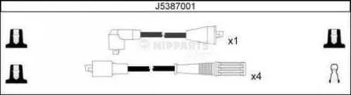 J5387001 NIPPARTS Комплект проводов зажигания (фото 1)