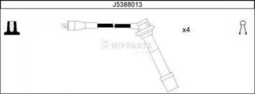 J5388013 NIPPARTS Комплект проводов зажигания (фото 1)