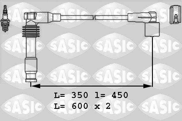 9286027 SASIC Комплект проводов зажигания (фото 1)