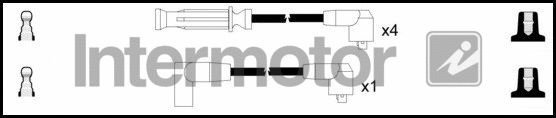 73308 INTERMOTOR Комплект проводов зажигания (фото 1)