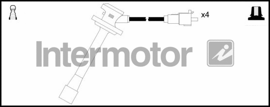 73592 INTERMOTOR Комплект проводов зажигания (фото 1)