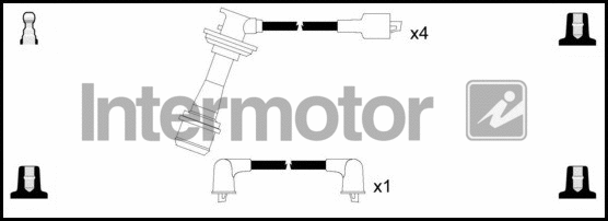 73610 INTERMOTOR Комплект проводов зажигания (фото 1)