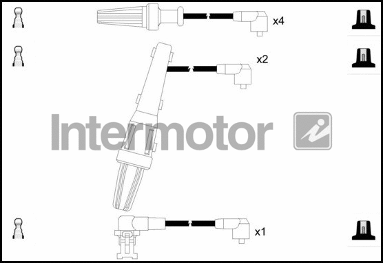 73724 INTERMOTOR Комплект проводов зажигания (фото 1)