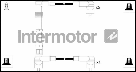 73884 INTERMOTOR Комплект проводов зажигания (фото 1)