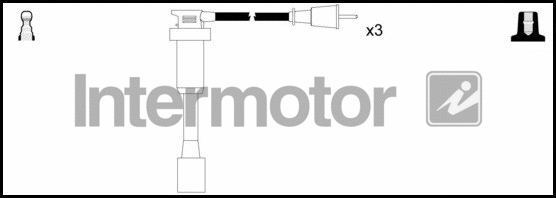 76108 INTERMOTOR Комплект проводов зажигания (фото 1)