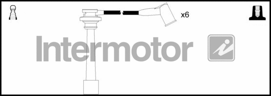 76114 INTERMOTOR Комплект проводов зажигания (фото 1)
