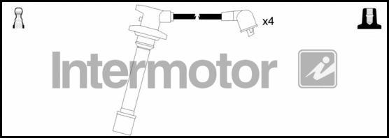 76193 INTERMOTOR Комплект проводов зажигания (фото 1)