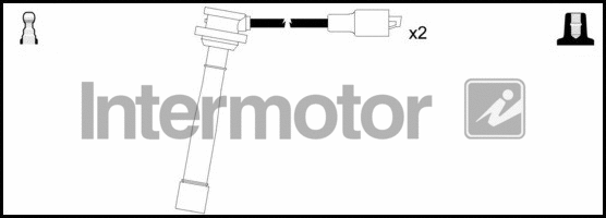 76267 INTERMOTOR Комплект проводов зажигания (фото 1)