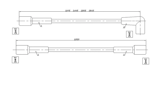 48012z KLAXCAR FRANCE Комплект проводов зажигания (фото 1)