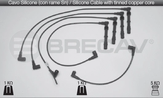 02.517 BRECAV Комплект проводов зажигания (фото 1)