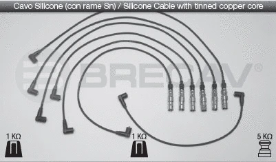 14.518 BRECAV Комплект проводов зажигания (фото 1)