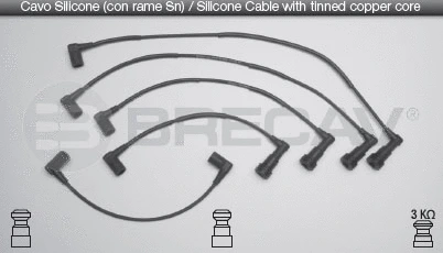 30.522 BRECAV Комплект проводов зажигания (фото 1)