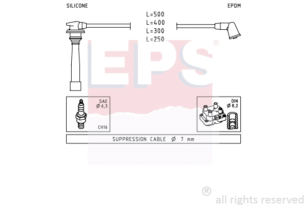 1.499.111 EPS Комплект проводов зажигания (фото 1)