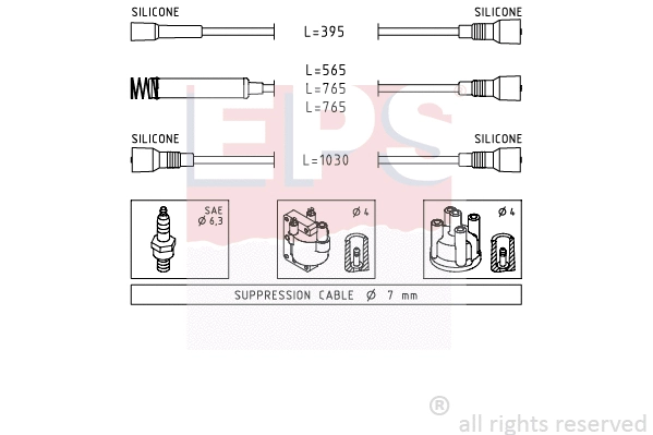 1.500.527 EPS Комплект проводов зажигания (фото 1)