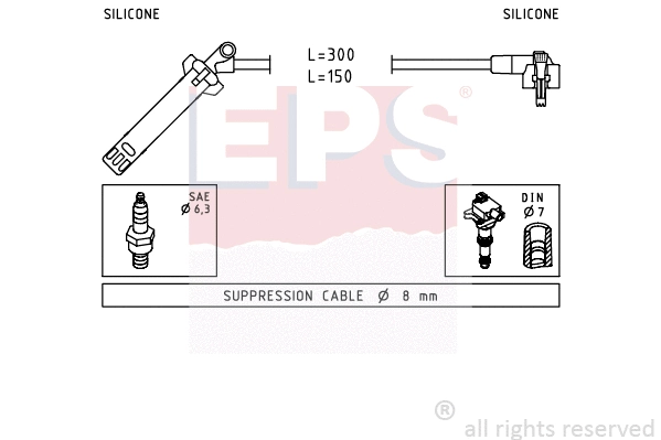 1.501.145 EPS Комплект проводов зажигания (фото 1)