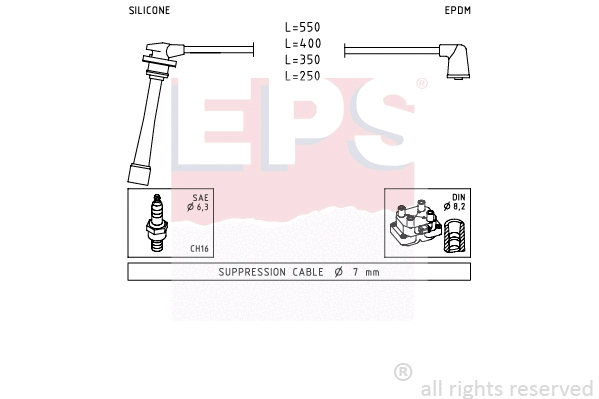 1.501.385 EPS Комплект проводов зажигания (фото 1)