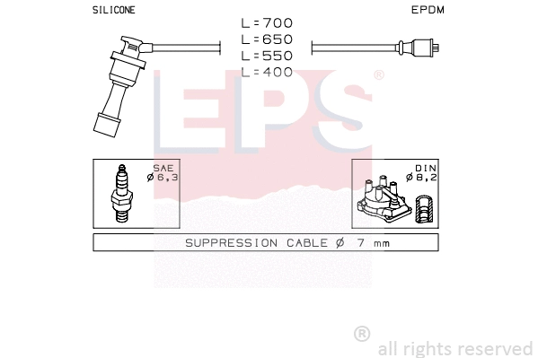 1.501.401 EPS Комплект проводов зажигания (фото 1)