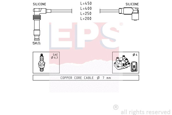 1.501.506 EPS Комплект проводов зажигания (фото 1)