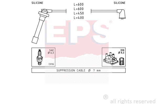 1.501.702 EPS Комплект проводов зажигания (фото 1)