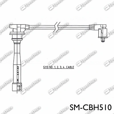 SM-CBH510 SpeedMate Комплект проводов зажигания (фото 1)