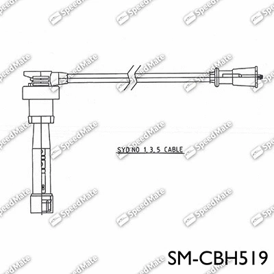 SM-CBH519 SpeedMate Комплект проводов зажигания (фото 1)