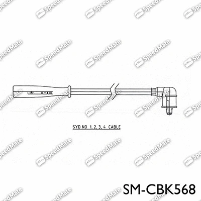 SM-CBK568 SpeedMate Комплект проводов зажигания (фото 1)