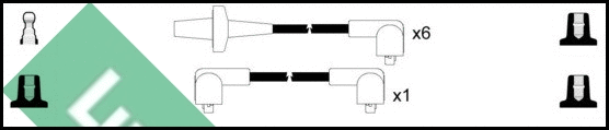 LUC4138 LUCAS Комплект проводов зажигания (фото 1)
