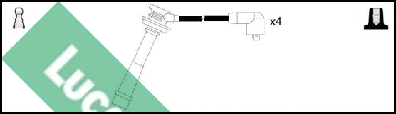 LUC4341 LUCAS Комплект проводов зажигания (фото 1)