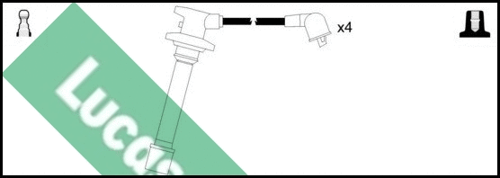LUC4444 LUCAS Комплект проводов зажигания (фото 1)