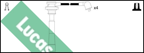 LUC4640 LUCAS Комплект проводов зажигания (фото 1)