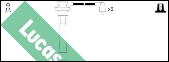 LUC7201 LUCAS Комплект проводов зажигания (фото 1)