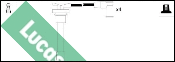 LUC7273 LUCAS Комплект проводов зажигания (фото 1)