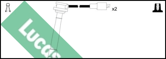 LUC7313 LUCAS Комплект проводов зажигания (фото 1)