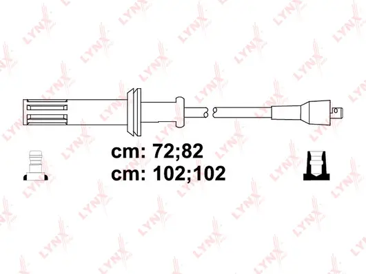 SPC1012 LYNXAUTO Комплект проводов зажигания (фото 1)