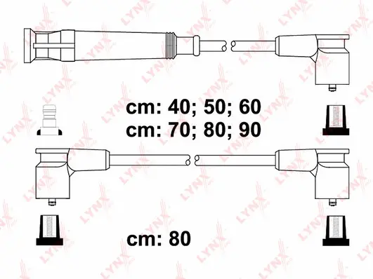 SPC1409 LYNXAUTO Комплект проводов зажигания (фото 1)