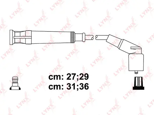 SPC1414 LYNXAUTO Комплект проводов зажигания (фото 1)