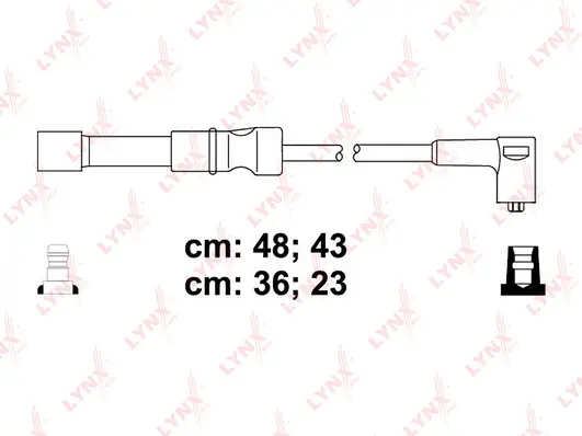 SPC1808 LYNXAUTO Комплект проводов зажигания (фото 1)