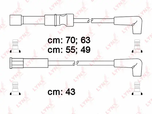 SPC1818 LYNXAUTO Комплект проводов зажигания (фото 1)