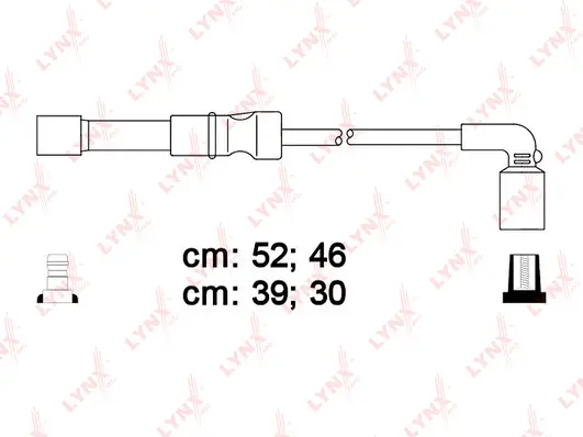 SPC1819 LYNXAUTO Комплект проводов зажигания (фото 1)