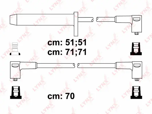 SPC3016 LYNXAUTO Комплект проводов зажигания (фото 1)