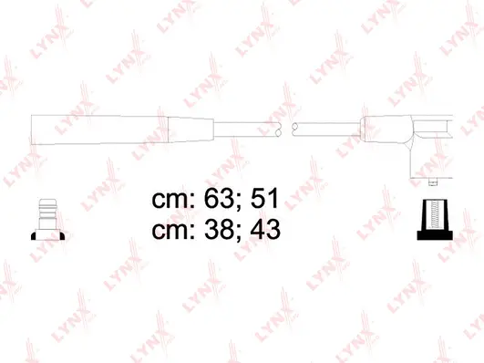 SPC4610 LYNXAUTO Комплект проводов зажигания (фото 1)