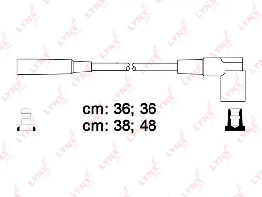 SPC4615 LYNXAUTO Комплект проводов зажигания (фото 1)