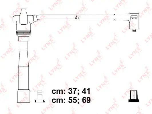 SPC4838 LYNXAUTO Комплект проводов зажигания (фото 1)
